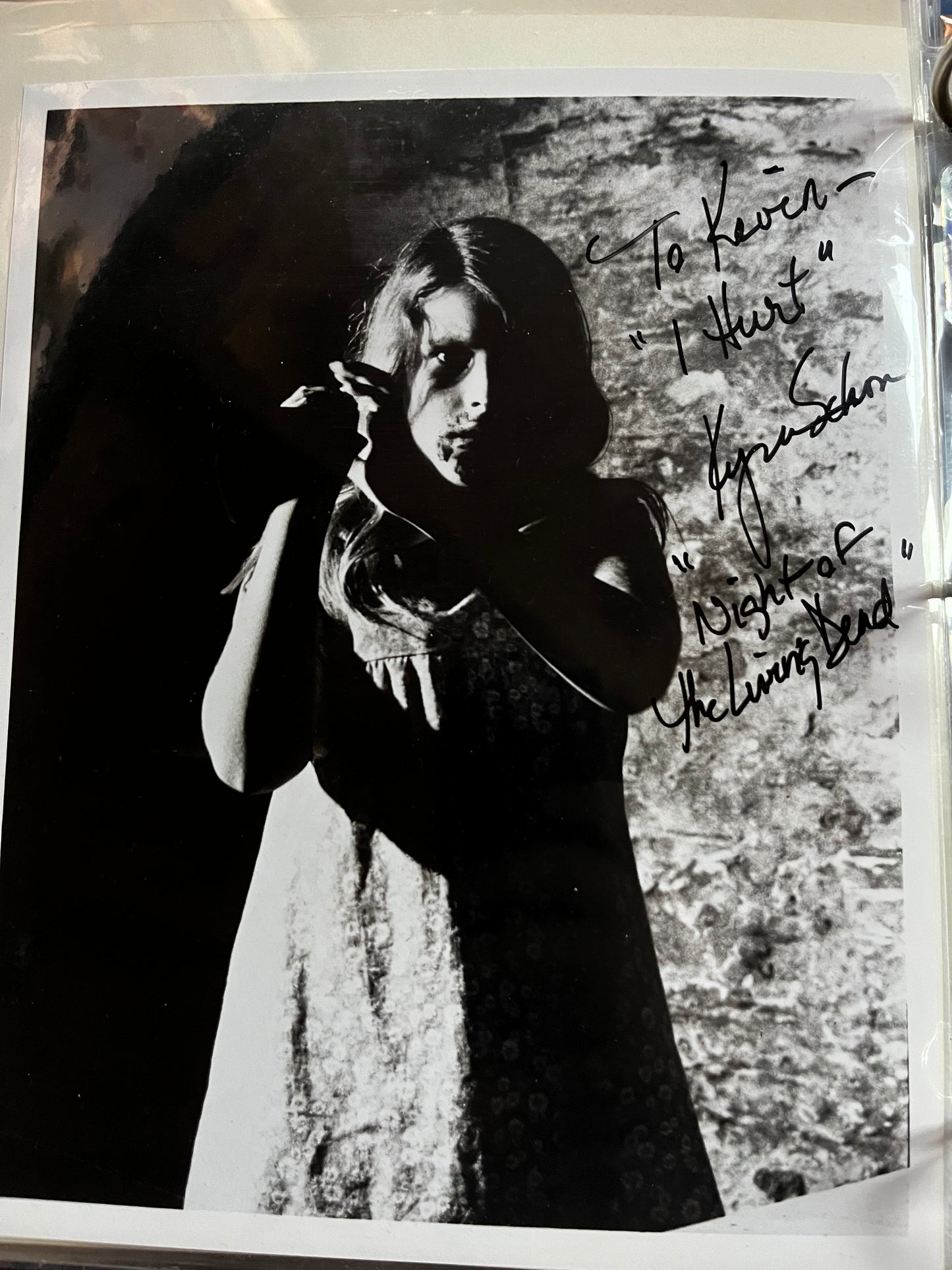KYRA SCHON, Night of the Living Dead (1968), autograph