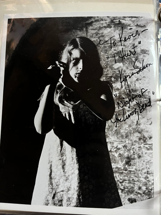KYRA SCHON, Night of the Living Dead (1968), autograph