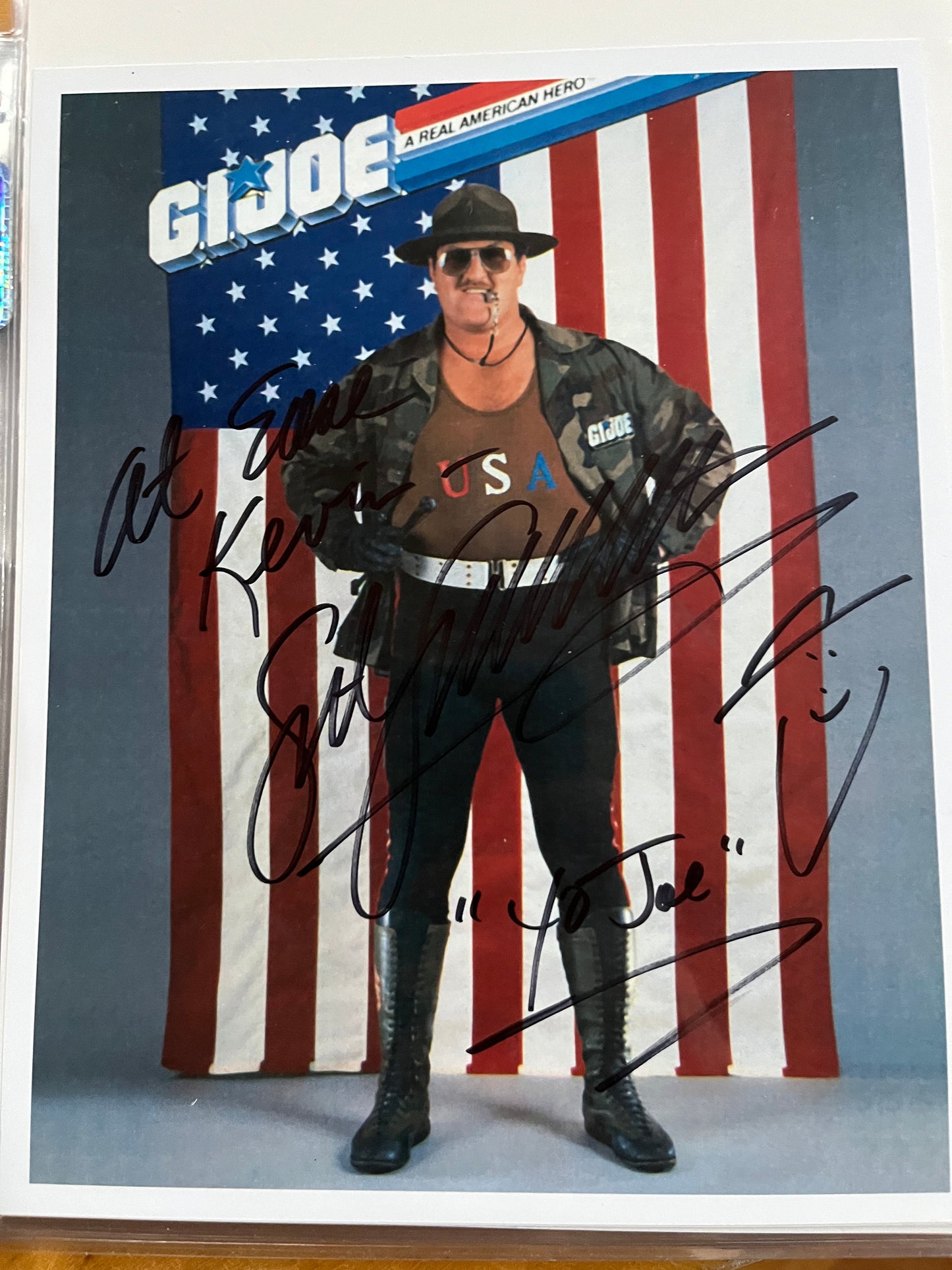 SERGEANT SLAUGHTER, a.k.a. GI JOE, WWE Wrestler, autograph
