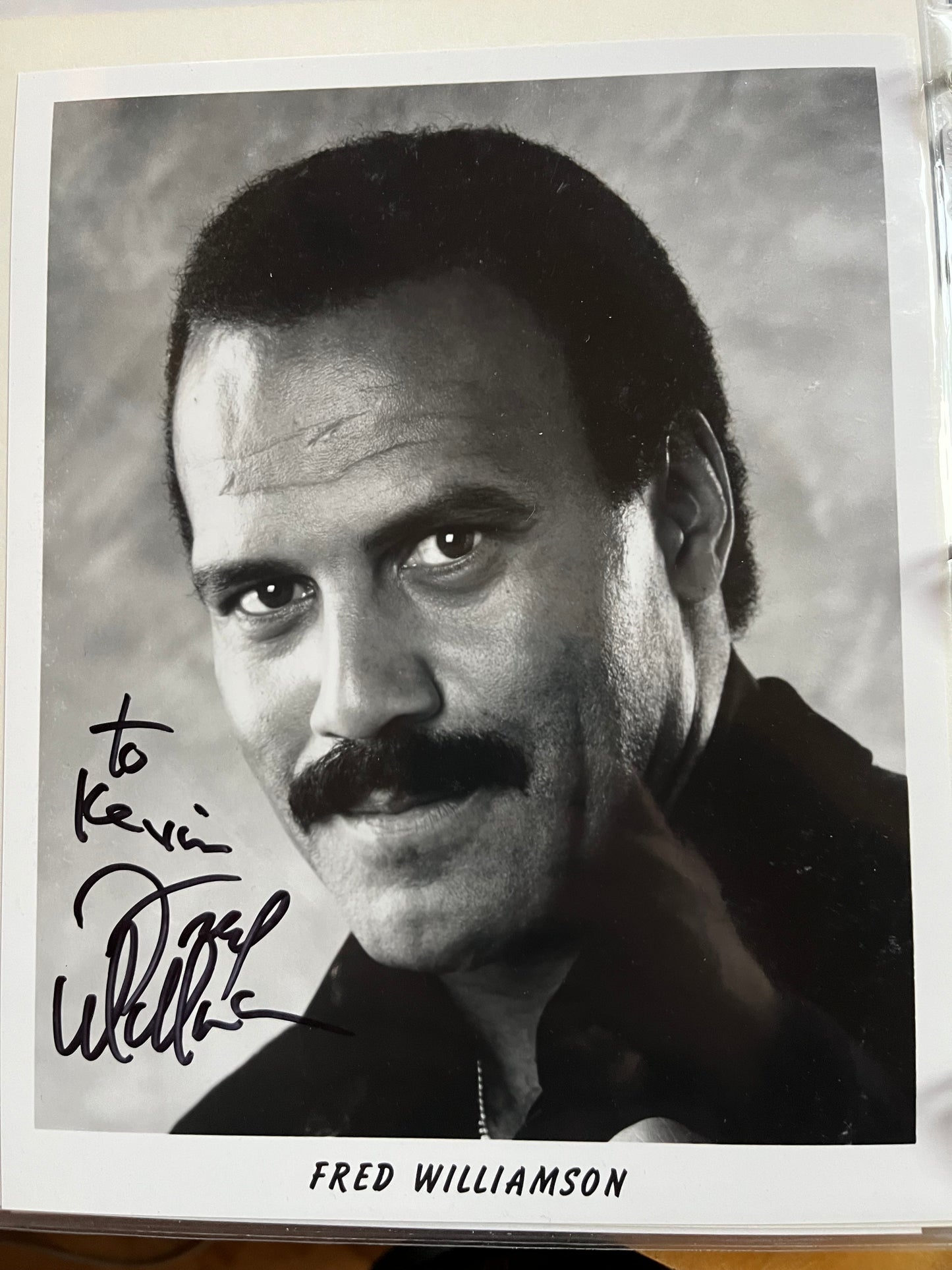 FRED WILLIAMSON, actor and football player, autograph