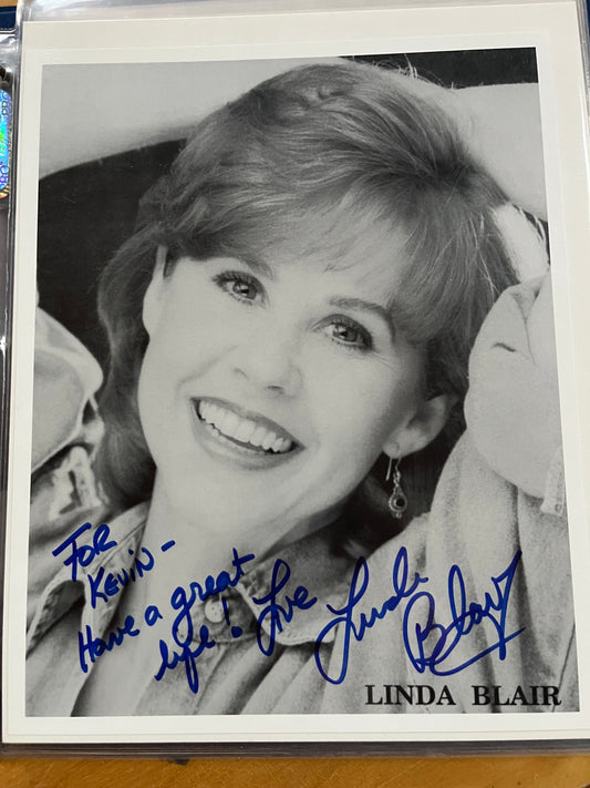 LINDA BLAIR, actress from The Exorcist, autograph