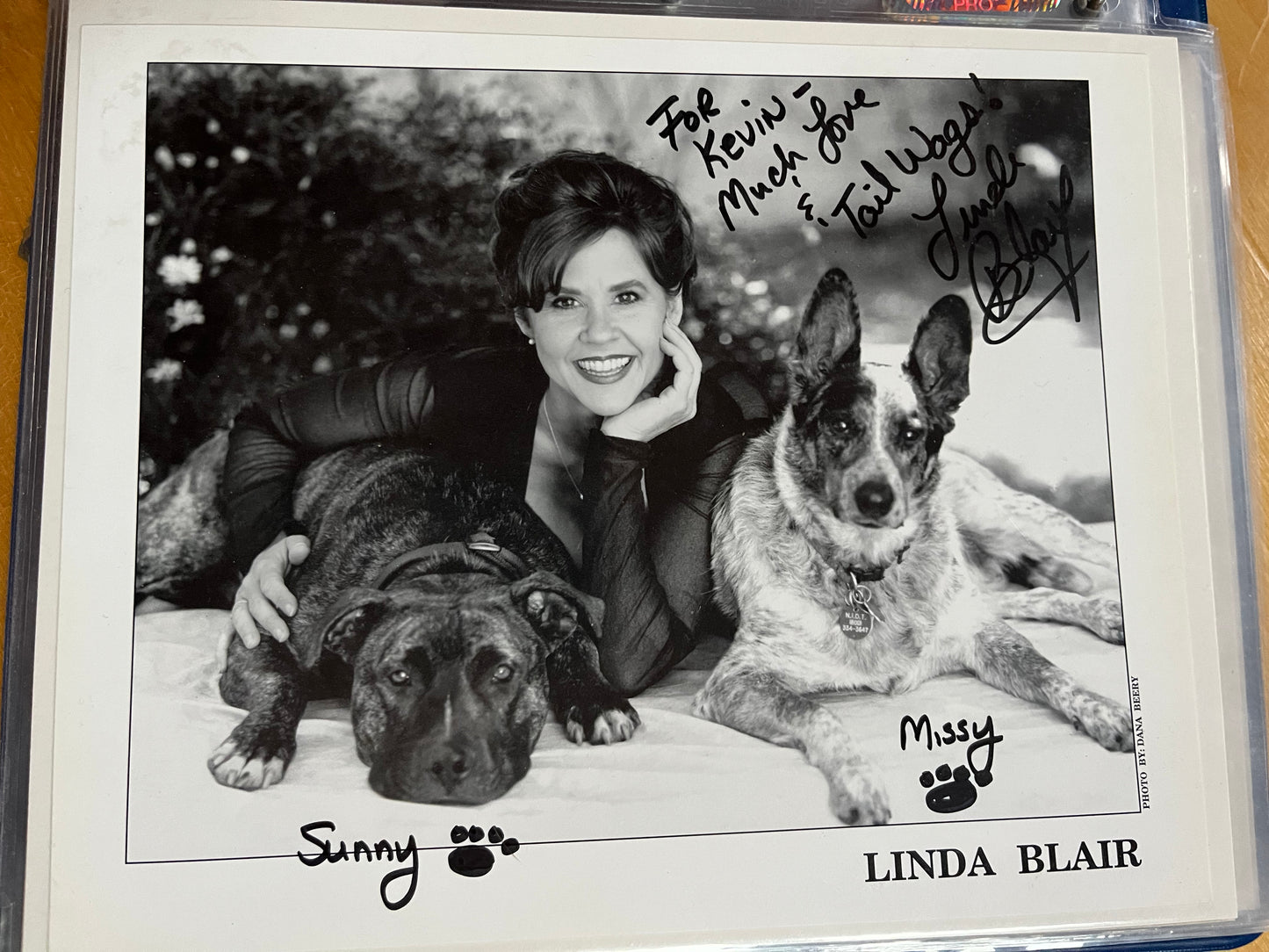 LINDA BLAIR, actress from The Exorcist, autograph