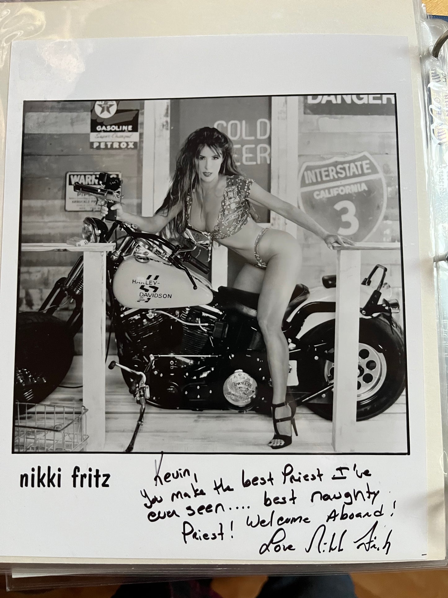 NIKKI FRITZ, Cheerleader Massacre, Bikini a Go Go, autograph