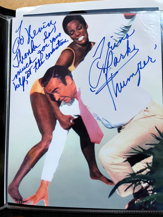 TRINA PARKS, 007 Bond girl, Diamonds Are Forever, autograph