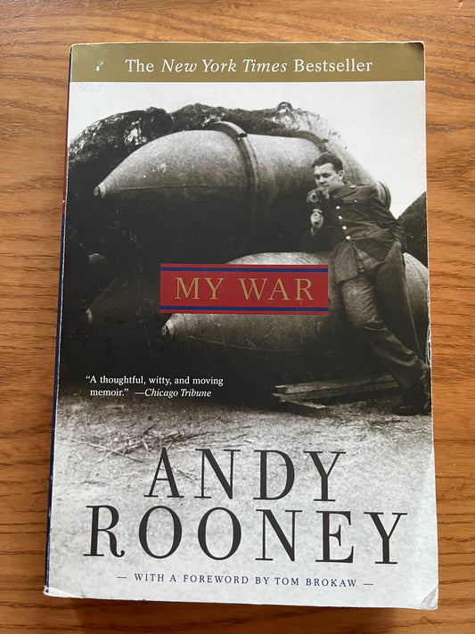 ANDY ROONEY, My War (autographed book)