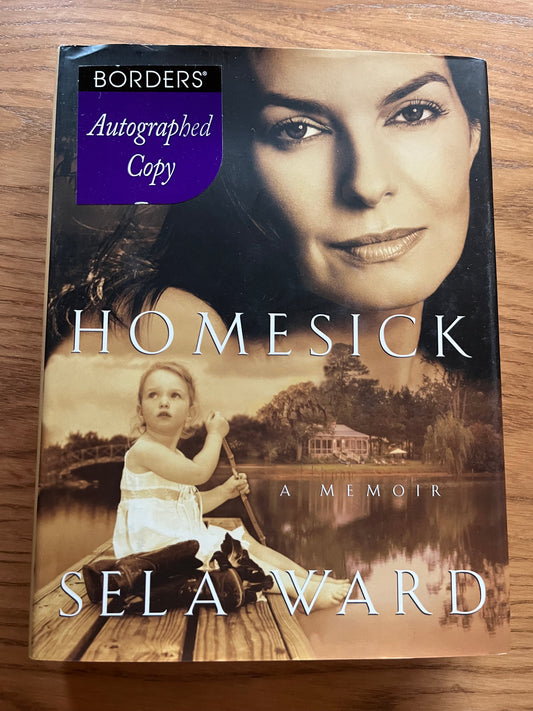 SELA WARD, Homesick, (autographed book)