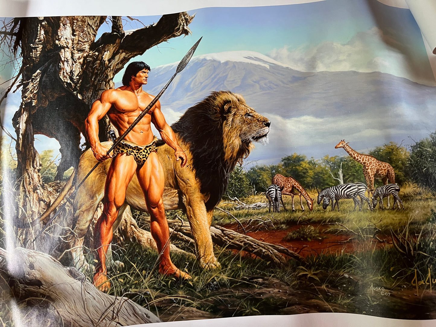 JOE JUSKO, Art for TARZAN AND THE GOLDEN LION, Limited Edition