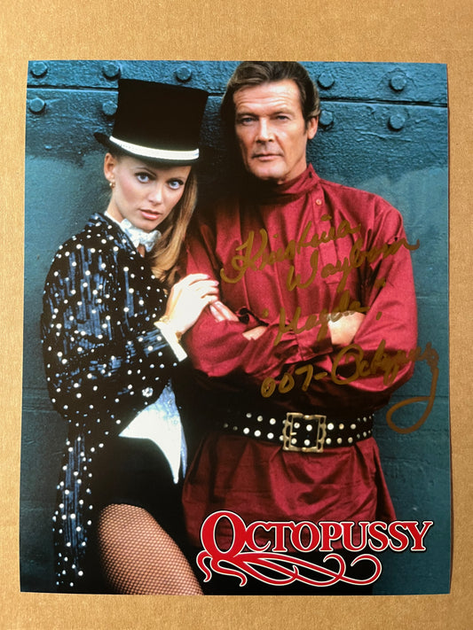 KRISTINA WAYBORN, 007 James Bond girl from OCTOPUSSY, autograph