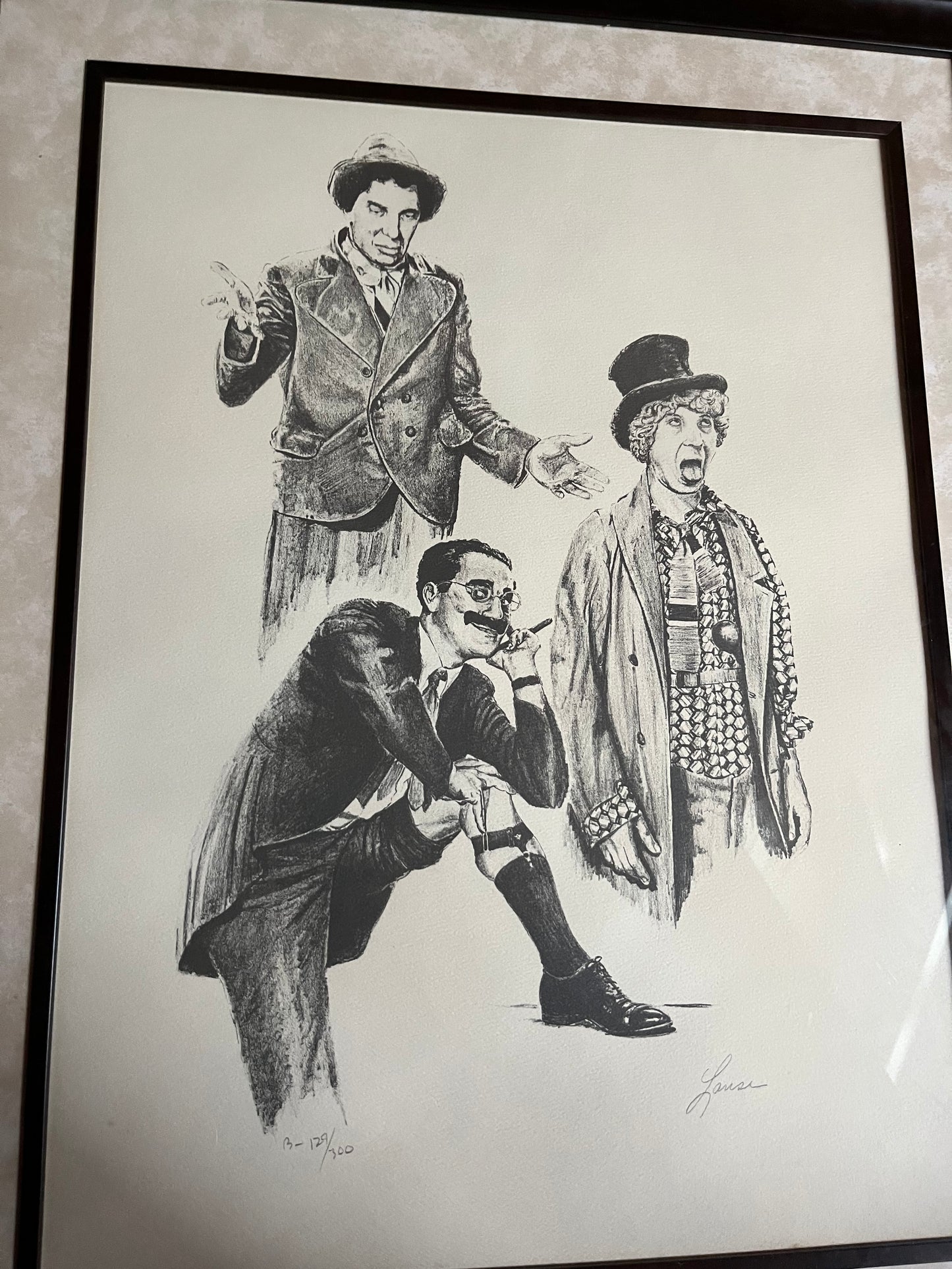 Marx Brothers Art, Limited Edition #129 of 300, fully framed