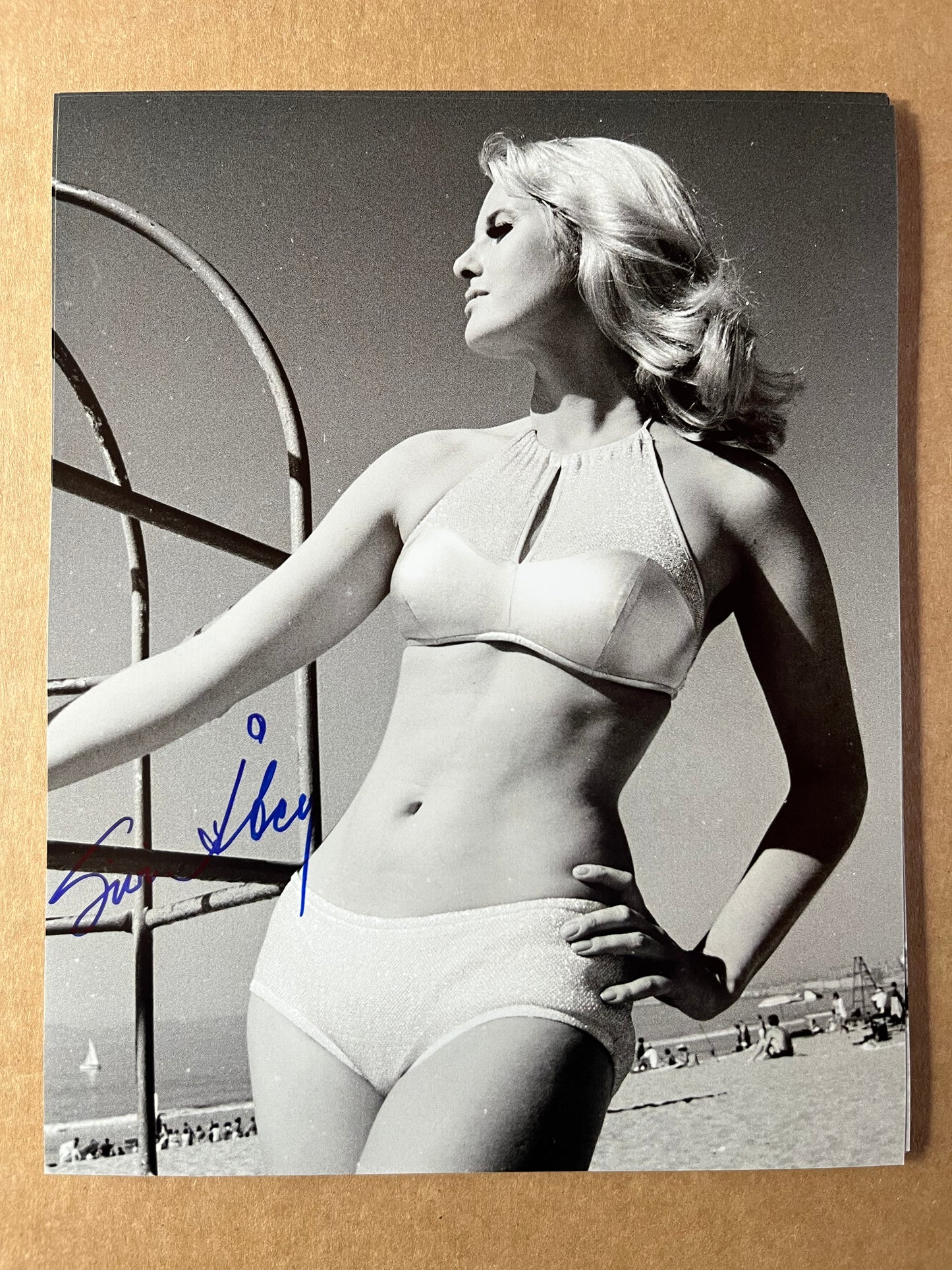 Siv Aberg, Miss Sweden 1964 and BATMAN villain moll, autograph