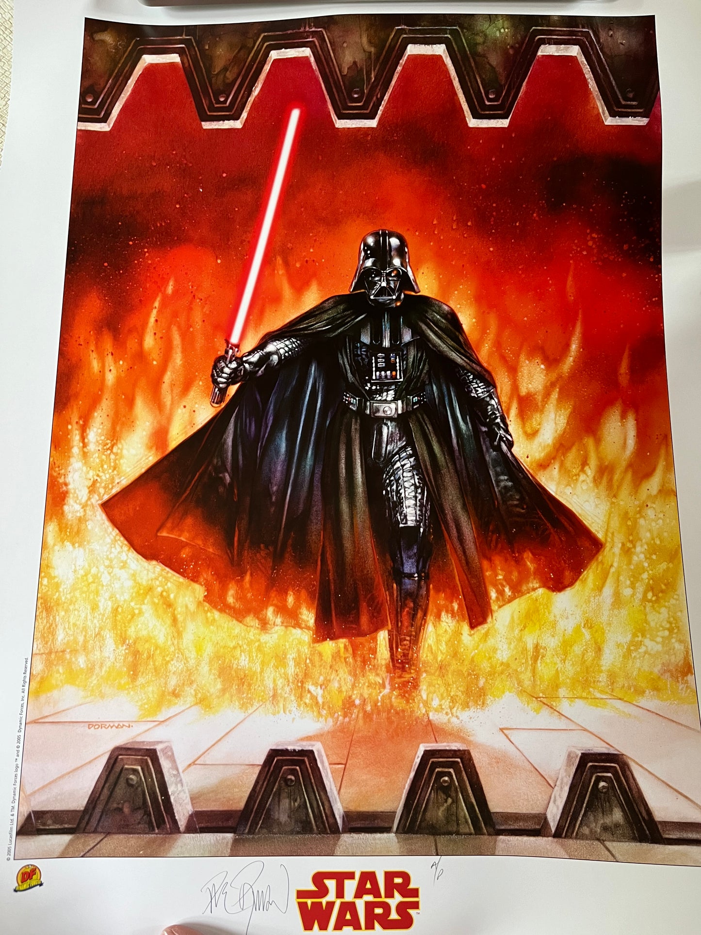 Dave Dorman autographed STAR WARS Lithograph (Limited Edition)