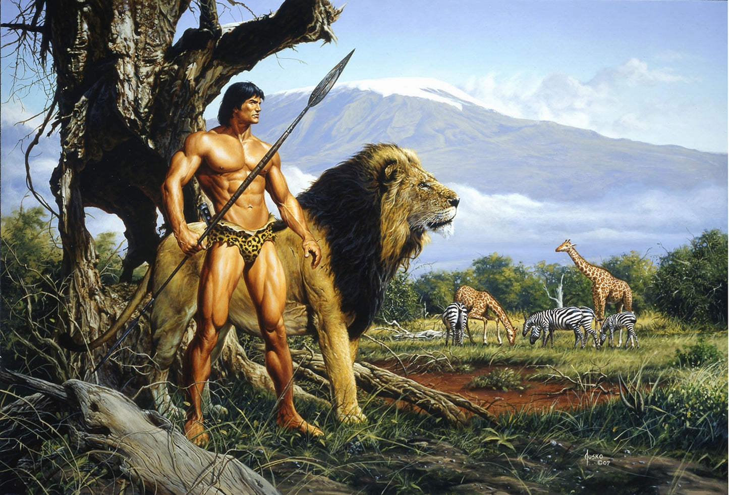 JOE JUSKO, Art for TARZAN AND THE GOLDEN LION, Limited Edition