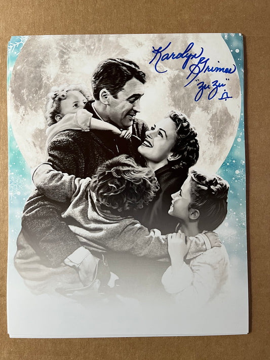 KAROLYN GRIMES, Zuzu from IT'S A WONDERFUL LIFE, autograph