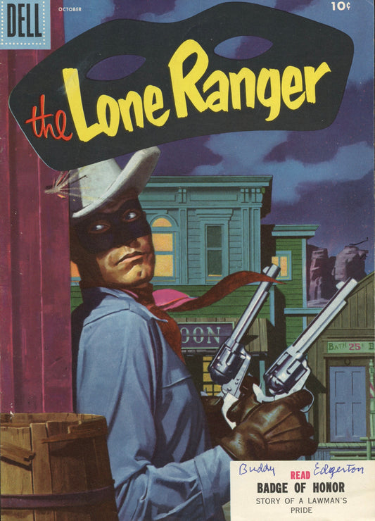 JAMES "BUDDY" EDGERTON, model for The Lone Ranger comics (autographed)