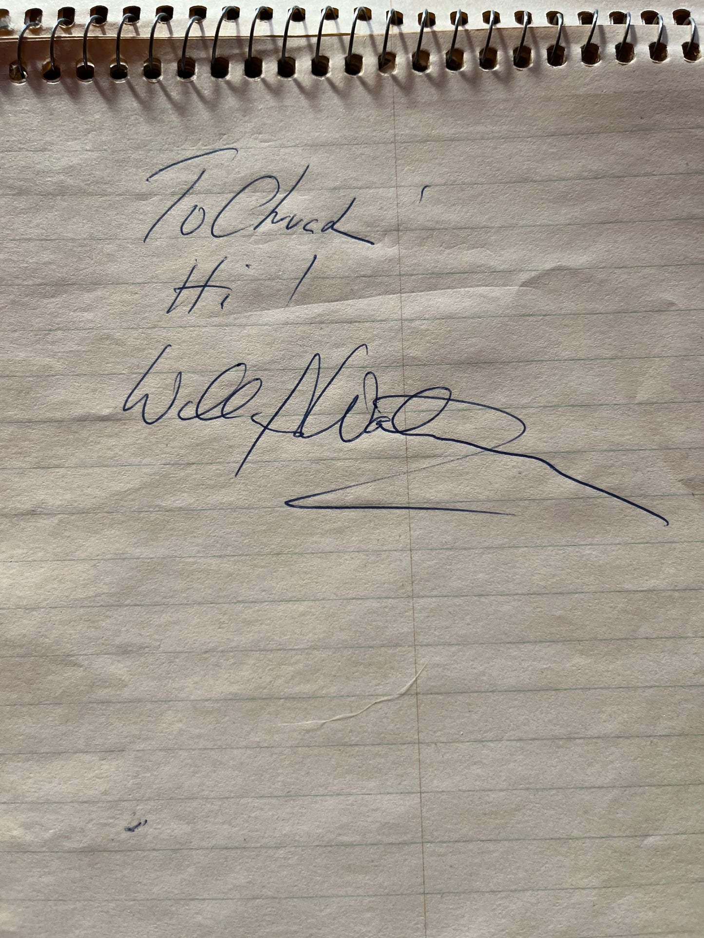 Willard Waterman, a.k.a. The Great Gildersleeve (autograph)
