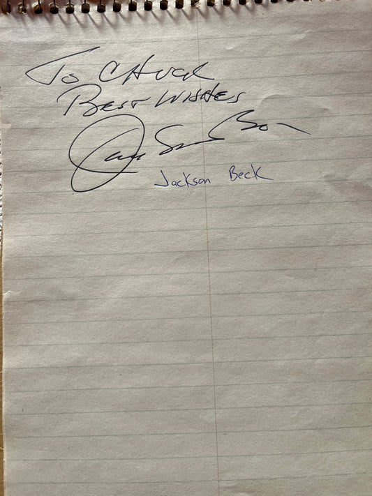 JACKSON BECK, Popeye cartoons and radio actor (autograph)
