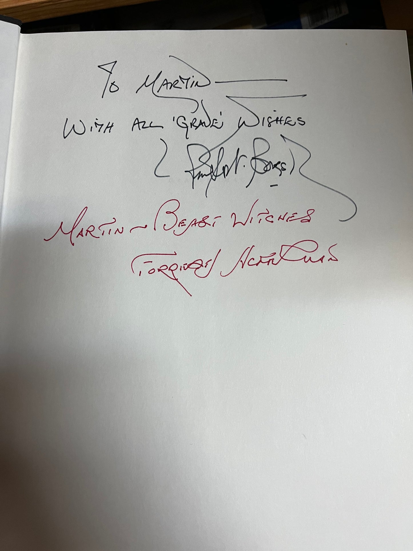 GRAVEN IMAGES (book with two autographs)