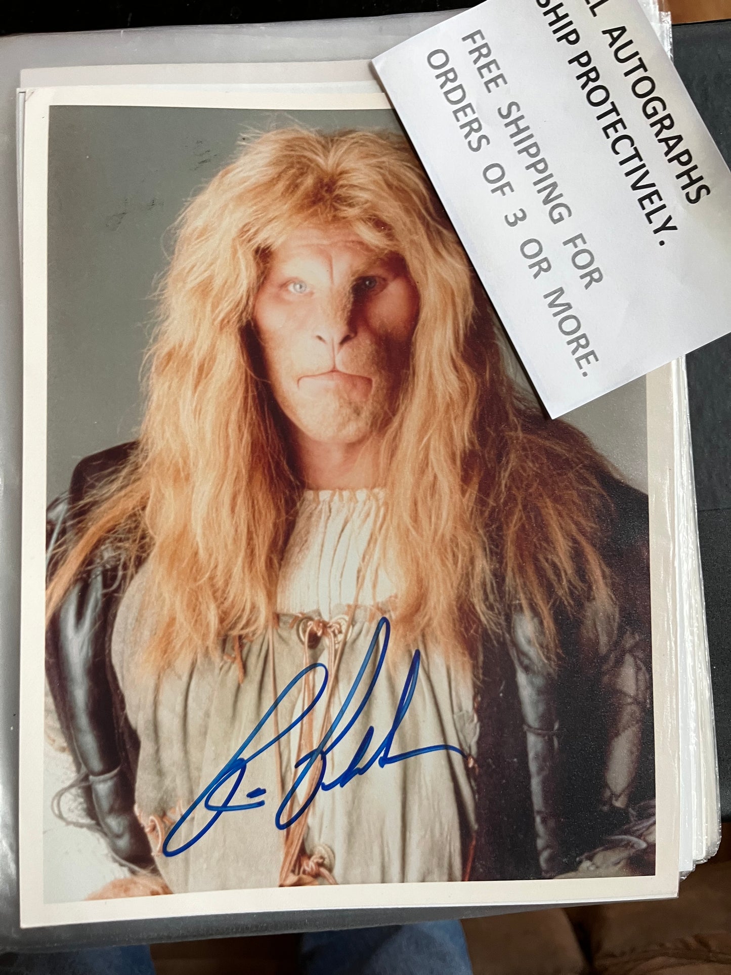 RON PERLMAN, Beauty and the Beast, autograph