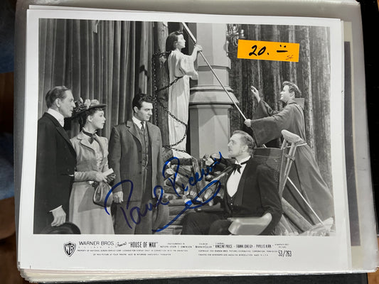 PAUL PICERNI, House of Wax, The Untouchables, autograph