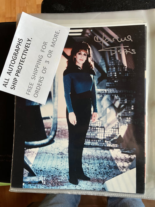 MARINA SIRTIS, Star Trek The Next Generation, autograph