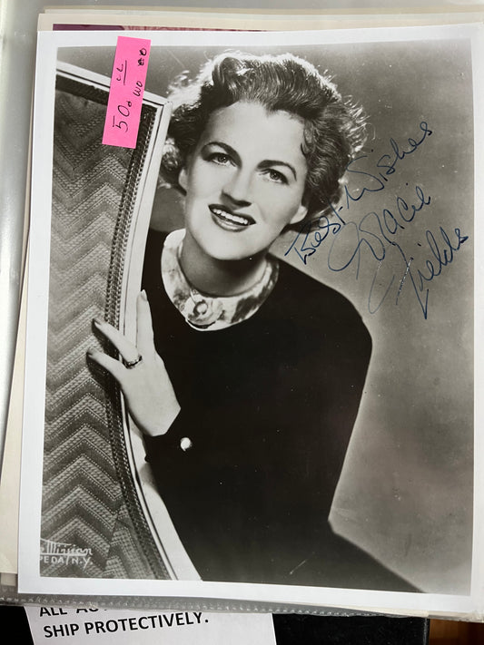 GRACIE FIELDS, autograph