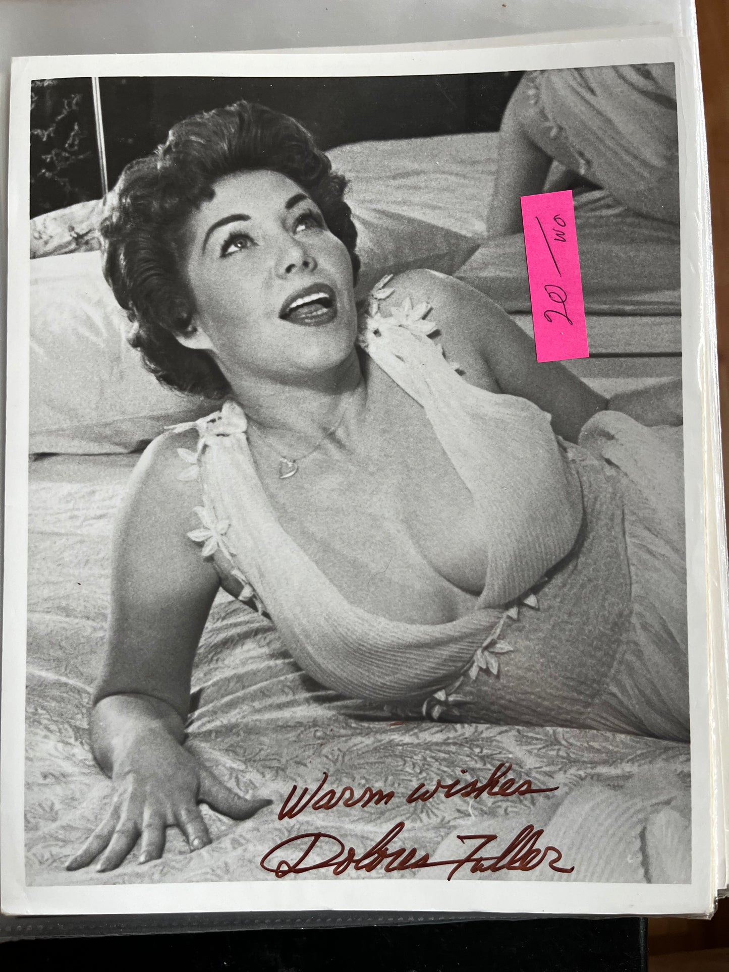 DOLORES FULLER, Ed Wood actress, autograph