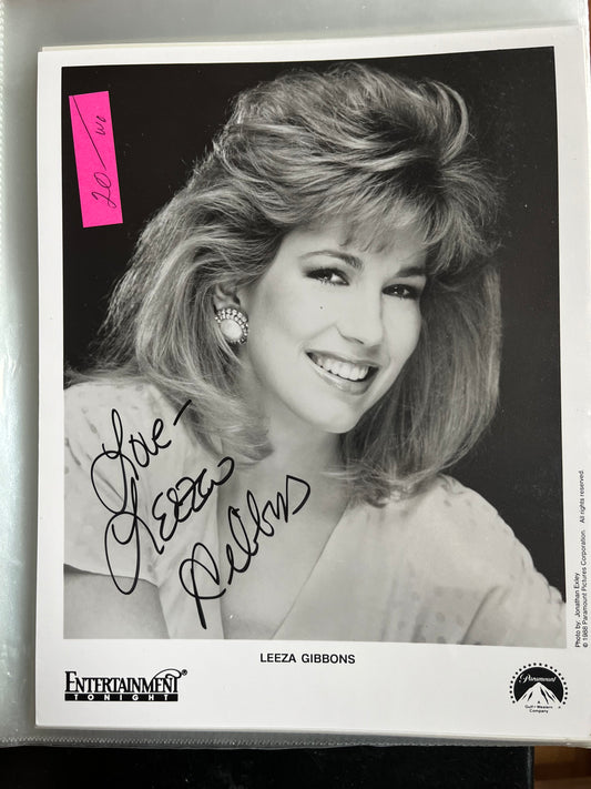 LEEZA GIBBONS, autograph