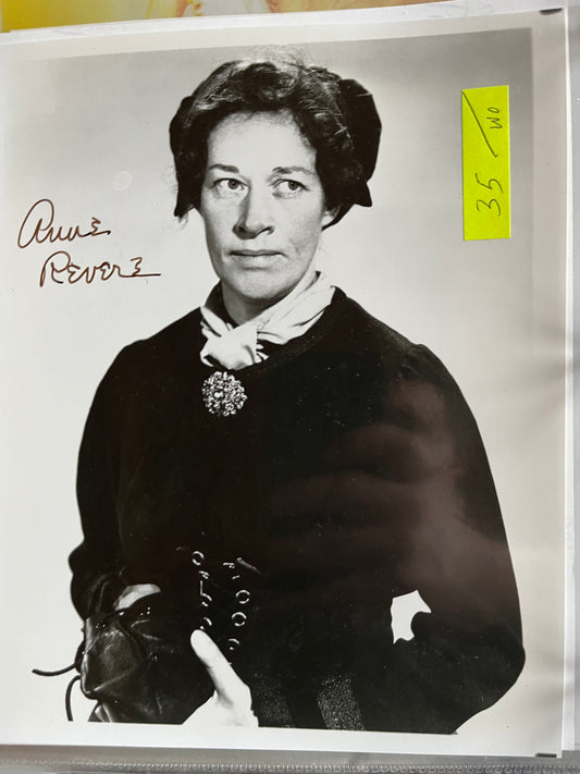 ANNE REVERE, autograph