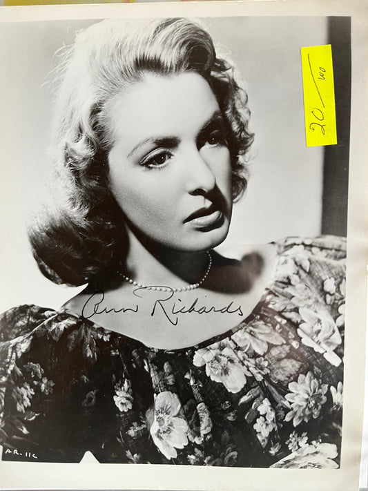 ANN RICHARDS, autograph