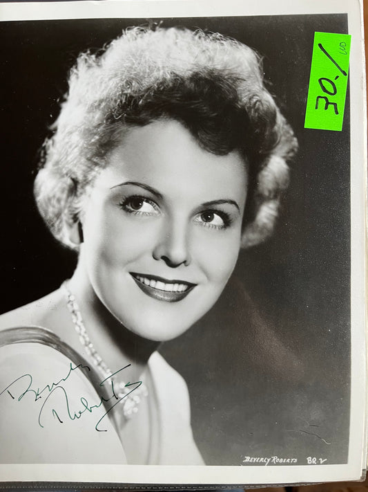 BEVERLY ROBERTS, autograph