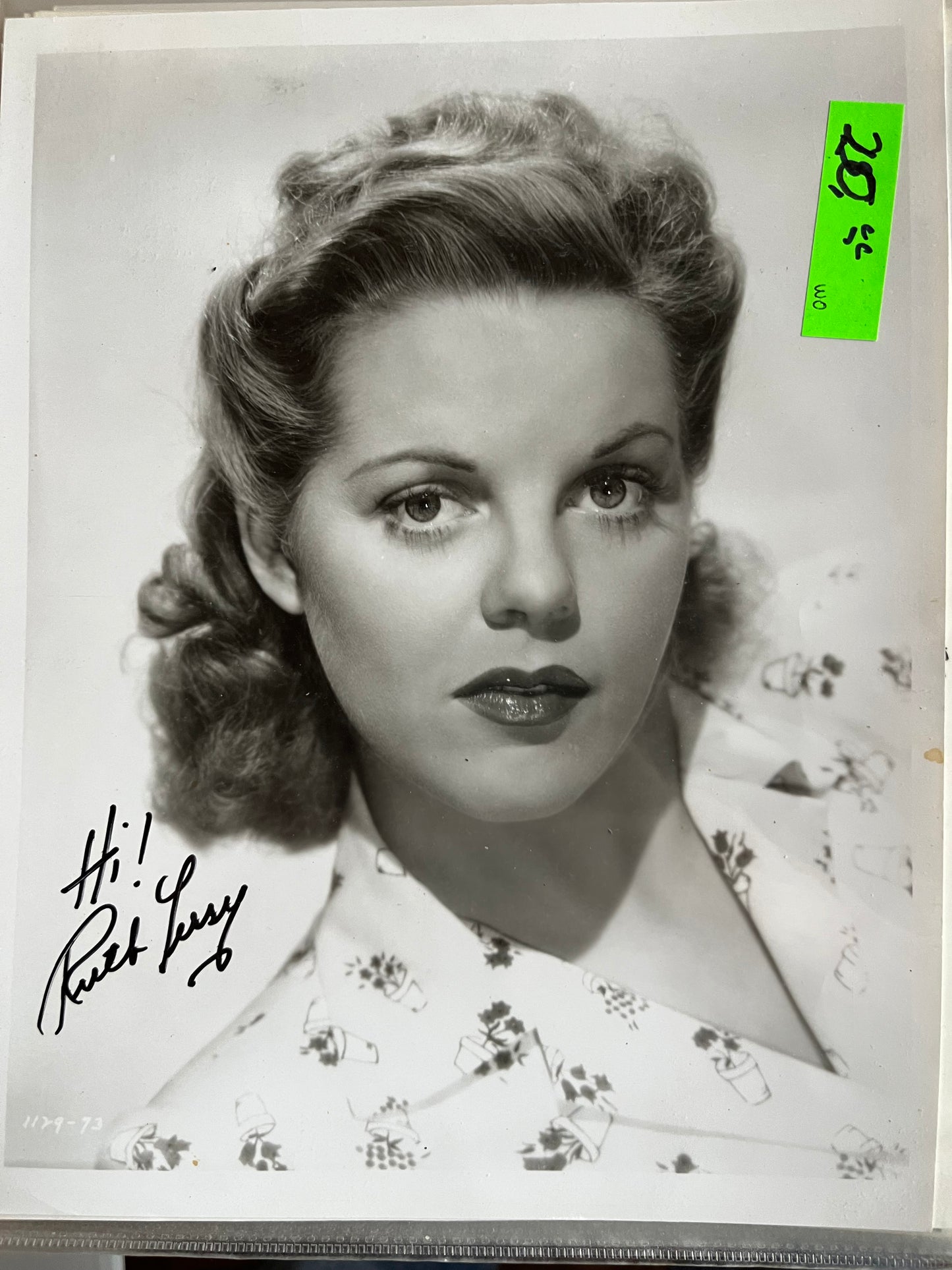 RUTH TERRY, autograph