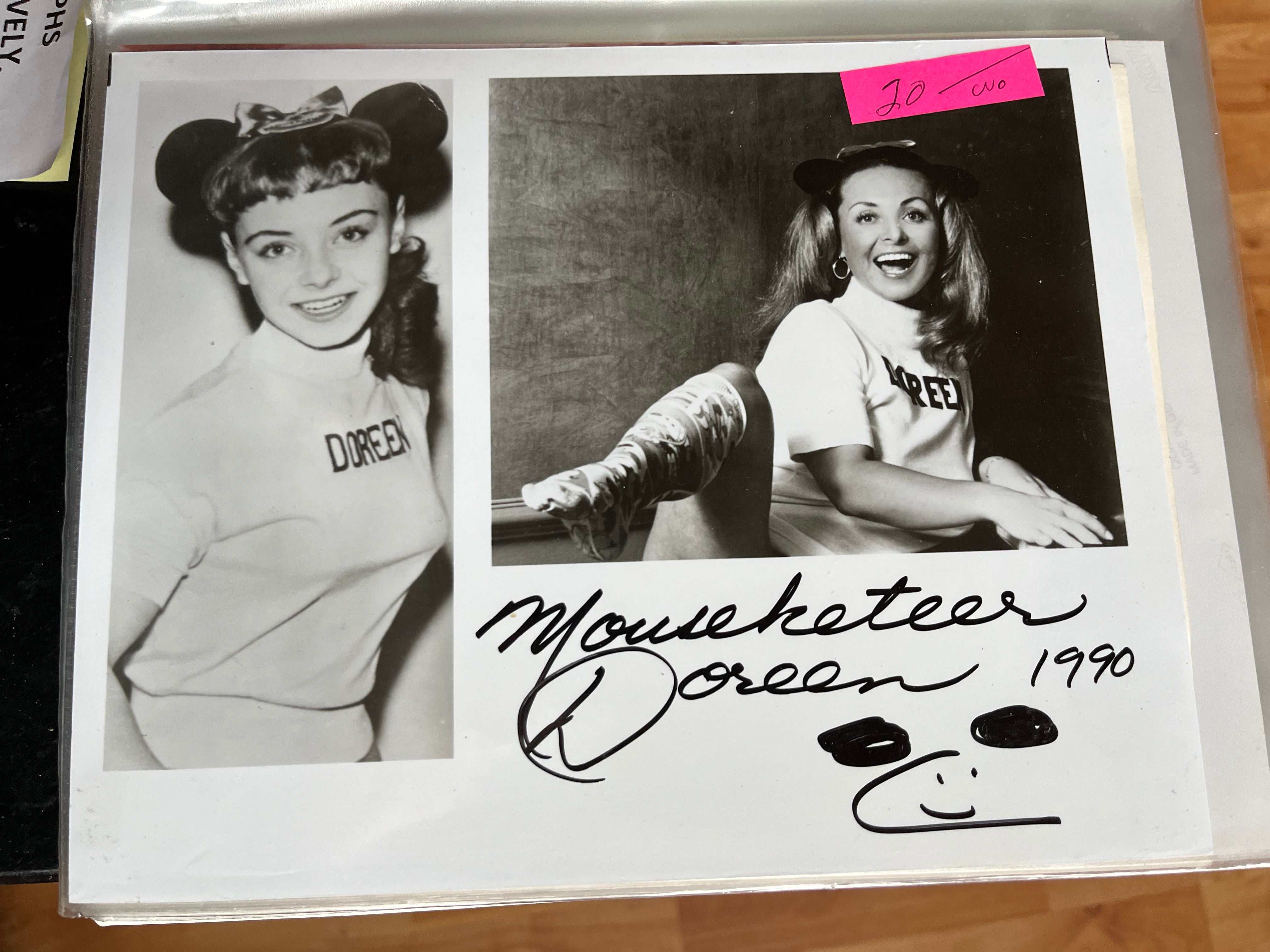DOREEN TRACEY, Mounketeer, autograph – Williamsburg Nostalgia Fest