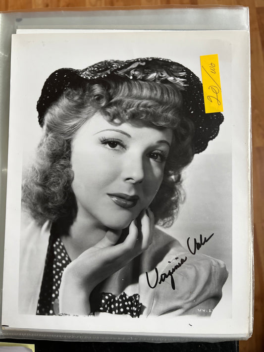 VIRGINIA VALE, autograph