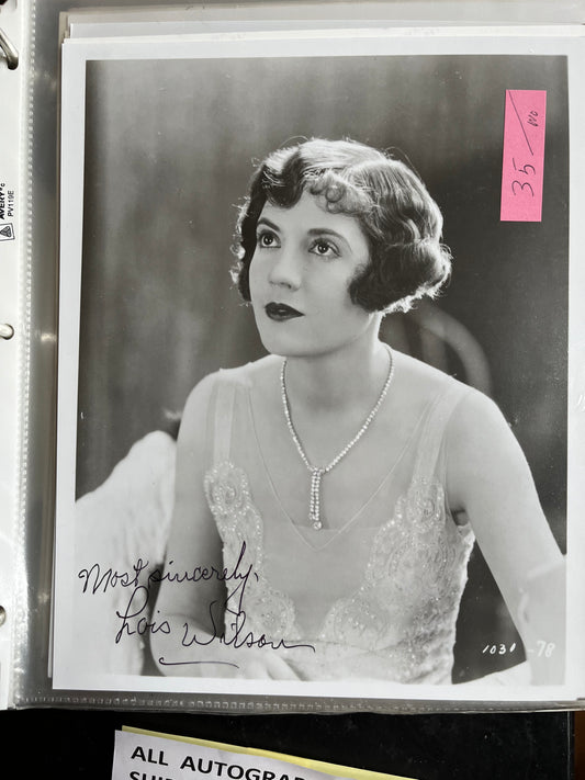 LOIS WILSON, autograph