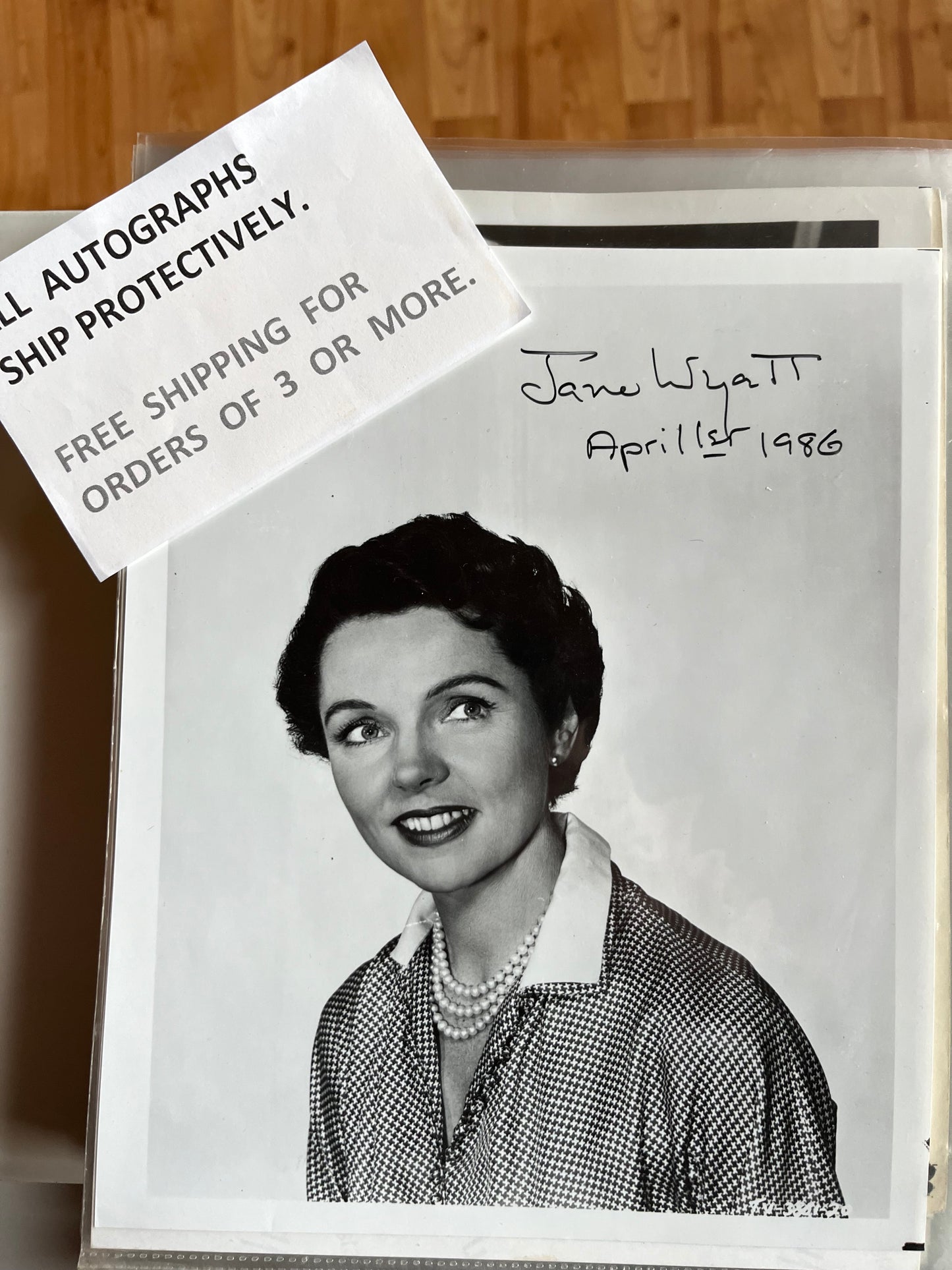JANE WYATT, autograph