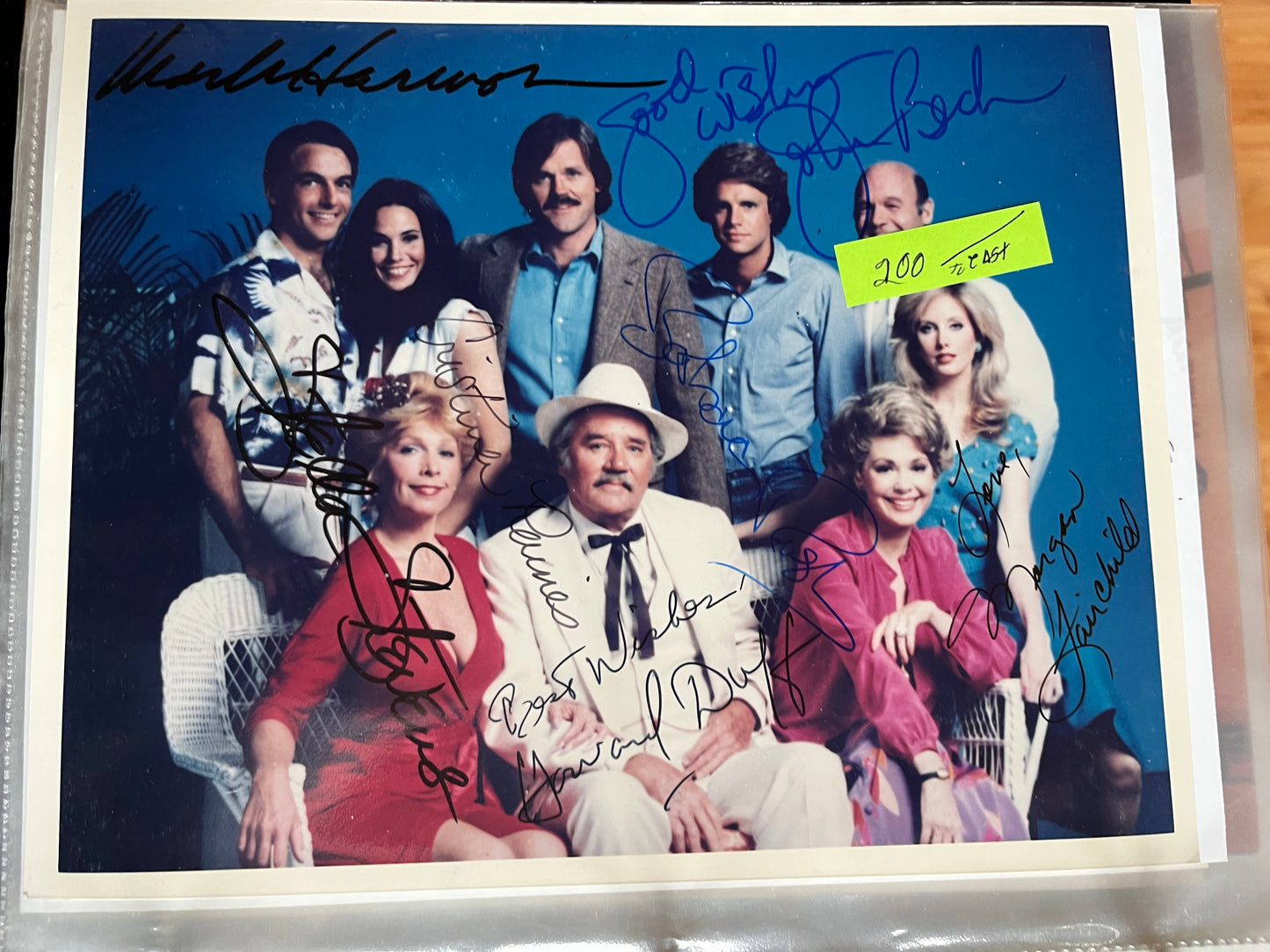 FLAMINGO ROAD, TV cast photo, autographs