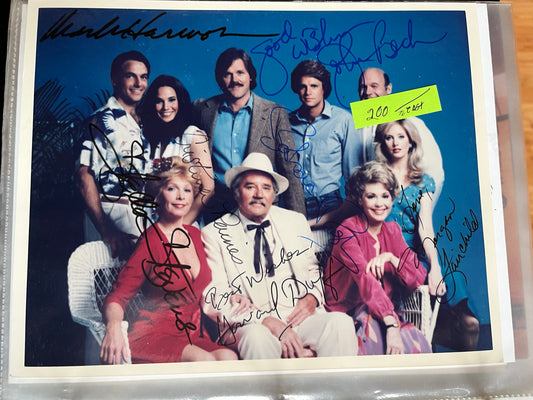 FLAMINGO ROAD, TV cast photo, autographs