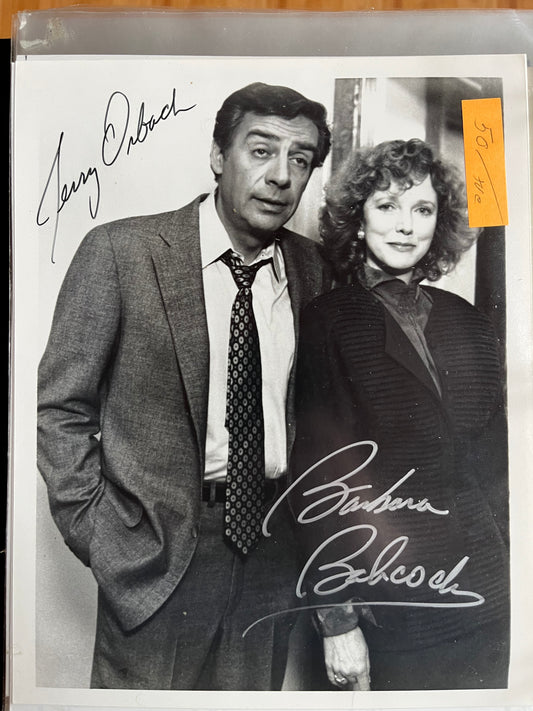 LAW AND HARRY McGRAW, Jerry Orbach, two autographs