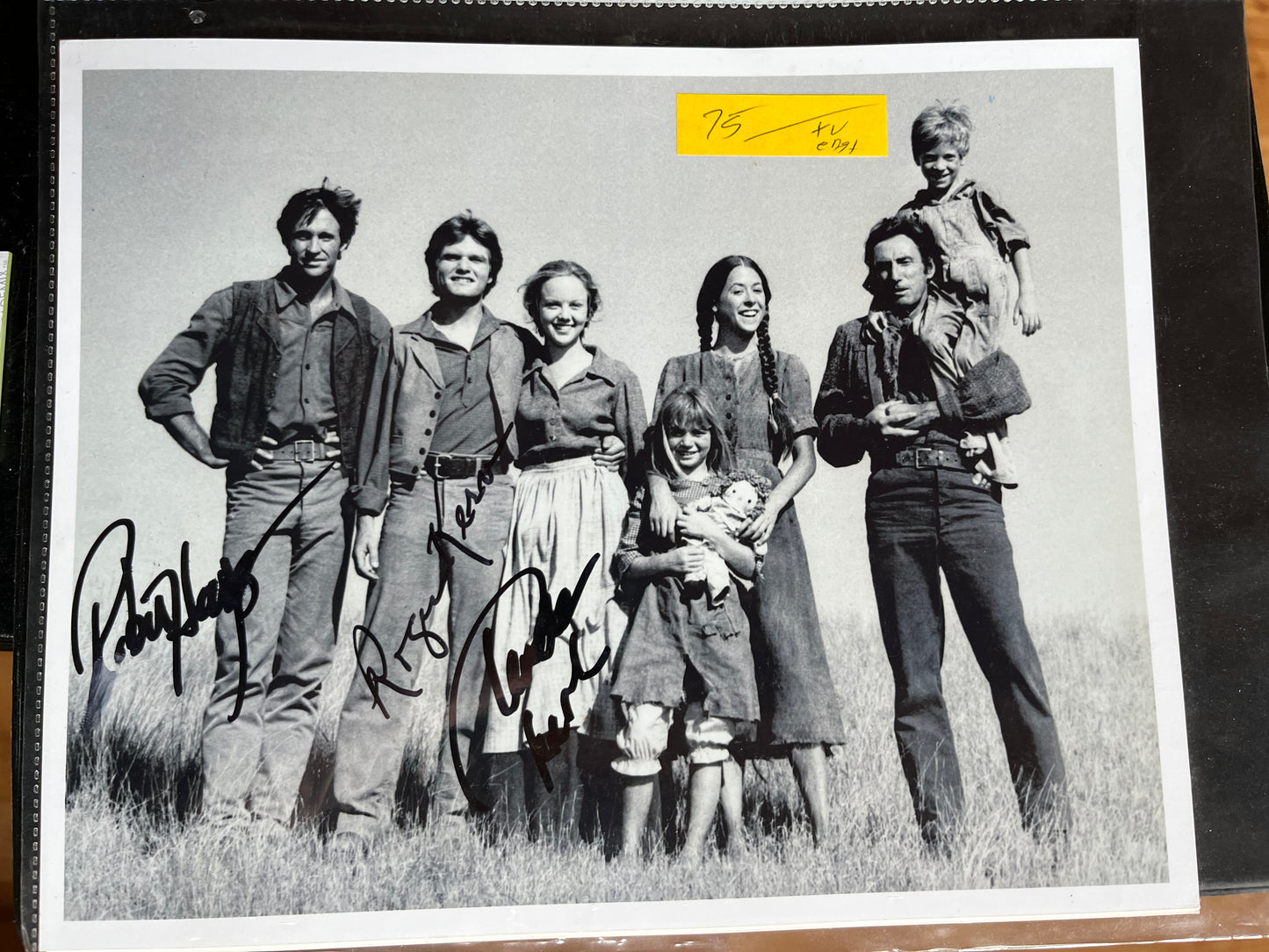 YOUNG PIONEERS, TV cast autographs