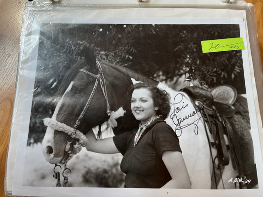 LOIS JANUARY, autograph