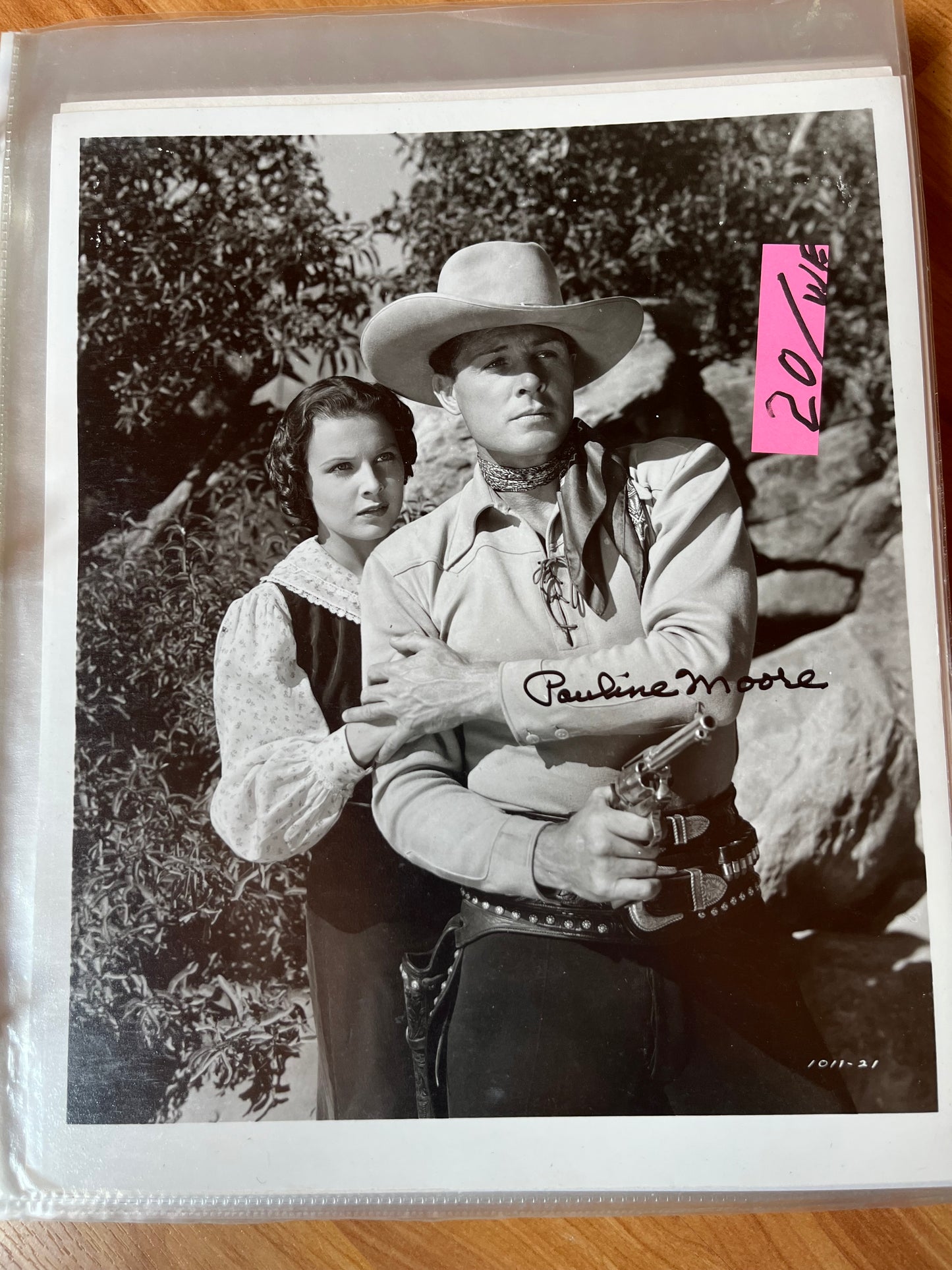PAULINE MOORE, autograph