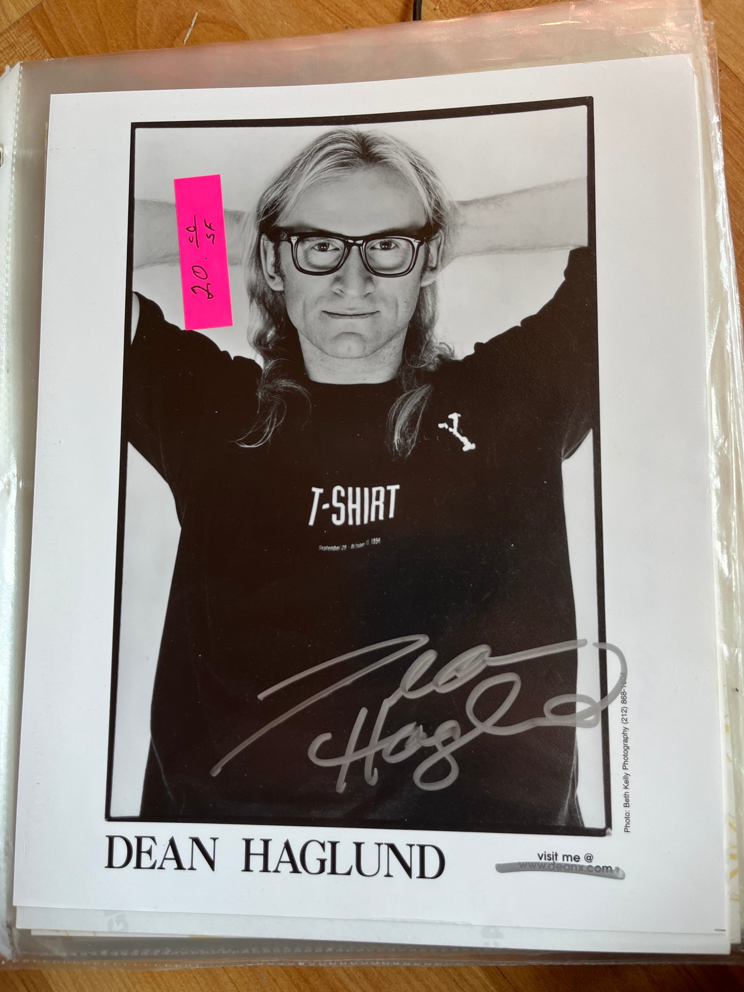 DEAN HAGLUND, The X-Files, autograph