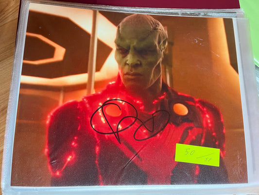 DAVID HAREWOOD, Martian Manhunter, autograph