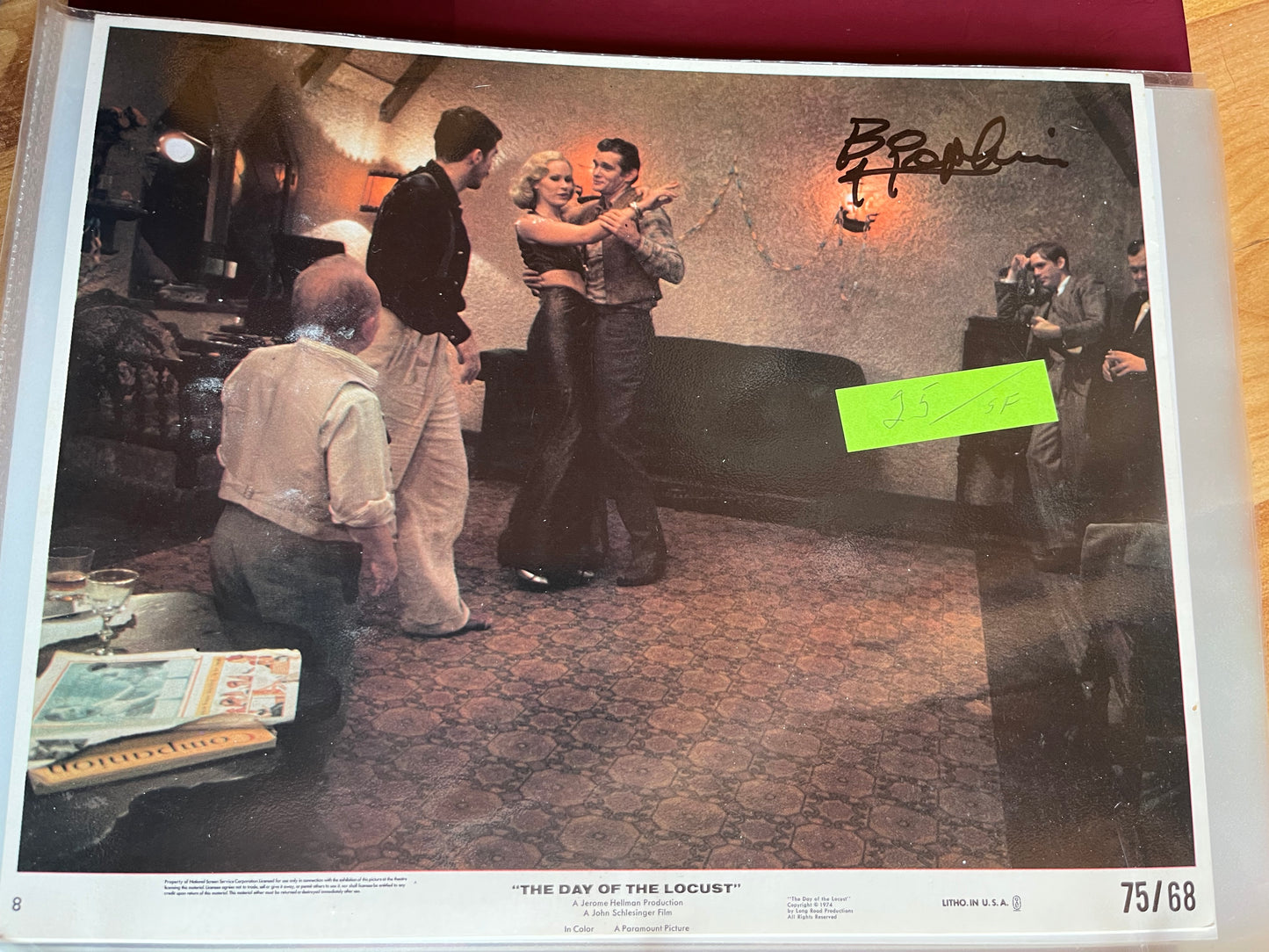 BO HOPKINS, Day of the Locust, autograph