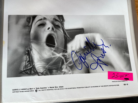 GABRIELLE ANWAR, Body Snatchers, autograph