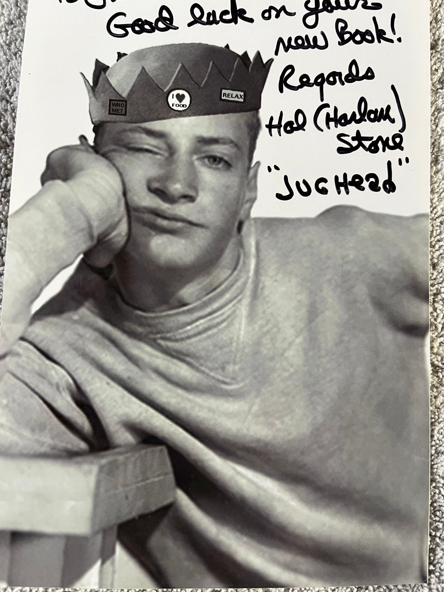 HAL STONE from ARCHIE ANDREWS (Autographed photo)