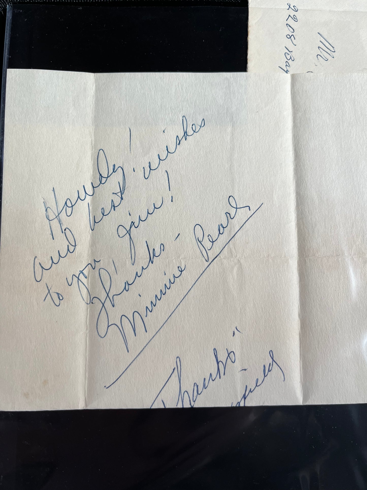 MINNIE PEARL from HEE HAW and GRAND OLE OPRY (autograph)