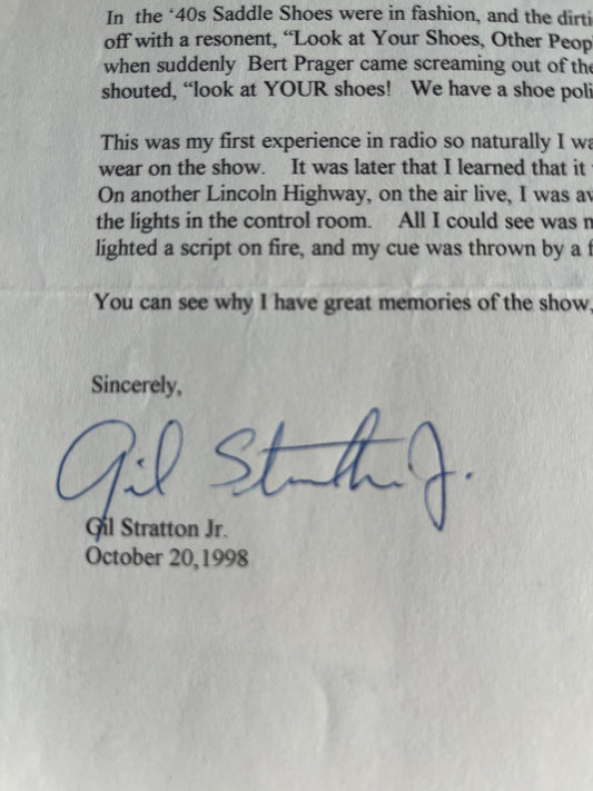 GIL STRATTON JR. from STALAG 17 (autograph)