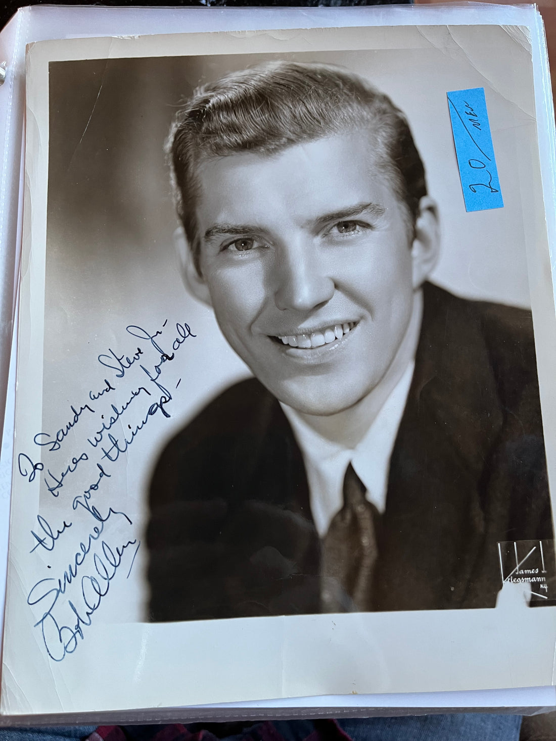 BOB ALLEN, cowboy star, autograph Williamsburg Nostalgia Fest