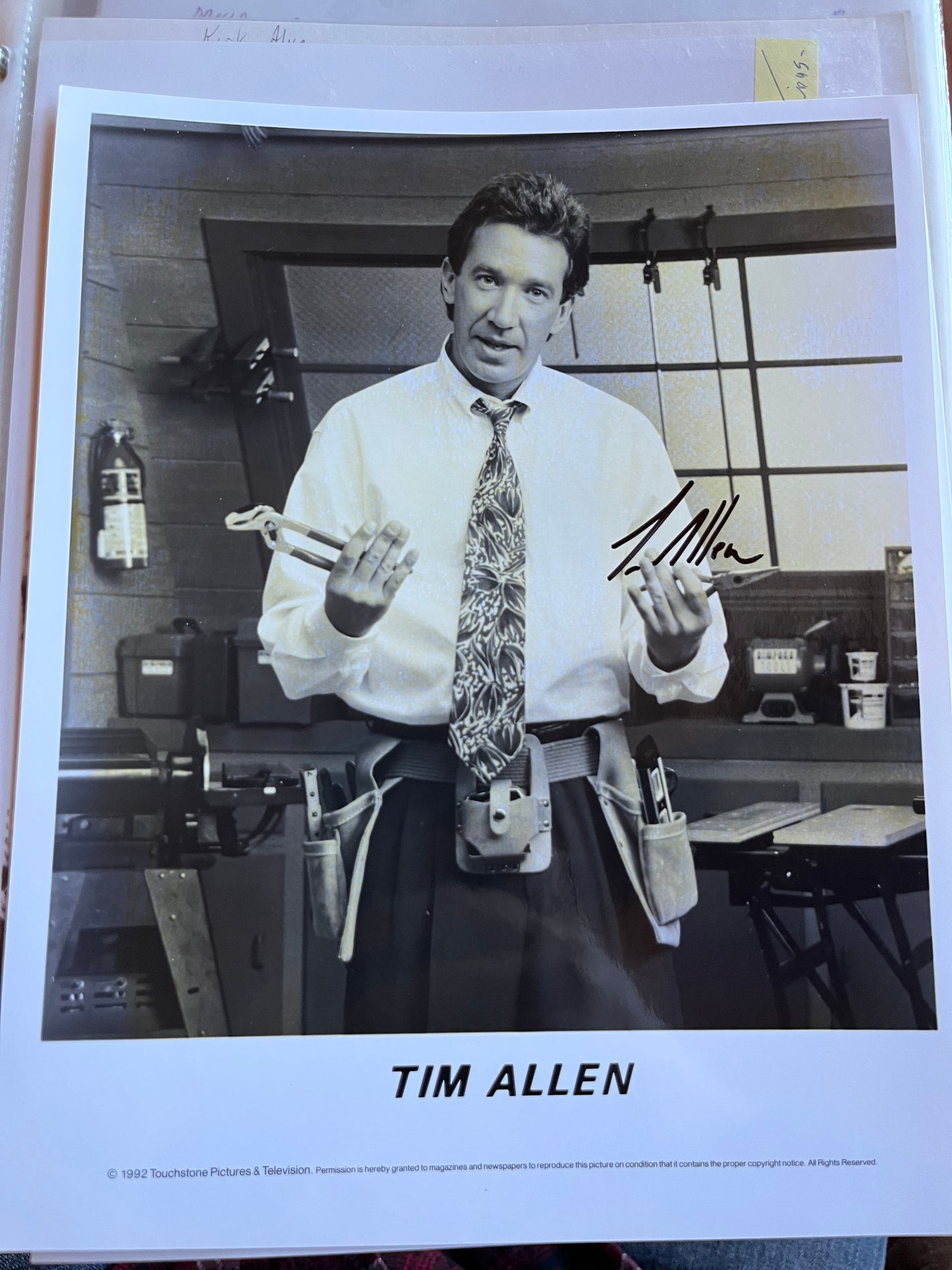 TIM ALLEN, Home Improvement, autograph